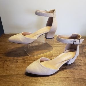 Chase & Chloe Jason-1 Pointy Toe Chunky Heel Women